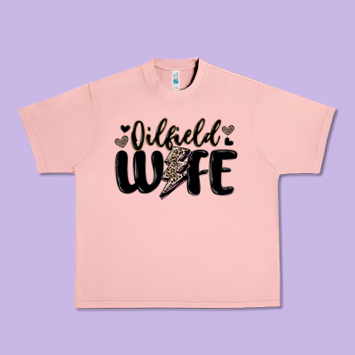 Oilfield Wife Urban Heavy Tee Designed By Maliassmallbusiness