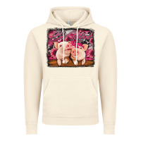 Vintage Artic be mine valentine's day pigs Vintage Hoodie - Jasminsmagicworld