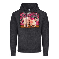 Vintage Black be mine valentine's day pigs Vintage Hoodie - Jasminsmagicworld