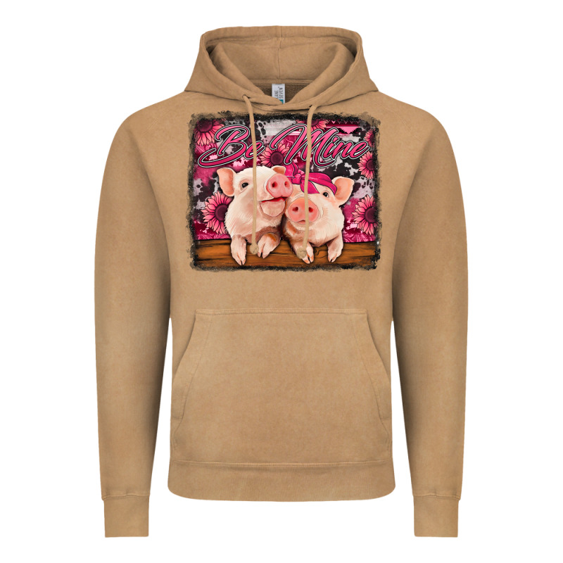 Be Mine Valentine's Day Pigs Vintage Hoodie by Jasminsmagicworld | Teevron