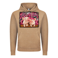 Vintage Coffee be mine valentine's day pigs Vintage Hoodie - Jasminsmagicworld