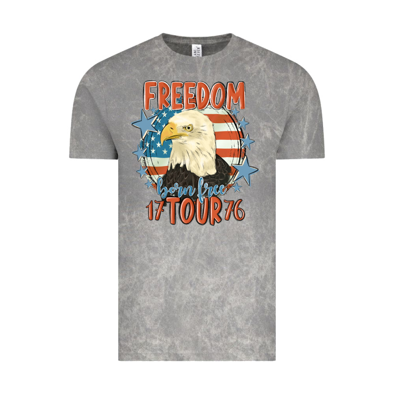 Freedom Born Free Tour 1776 Vintage Tee by MaliasSmallBusiness | Teevron