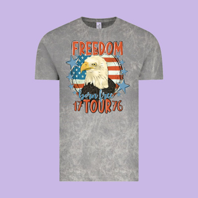 Freedom Born Free Tour 1776 Vintage Tee Designed By Maliassmallbusiness