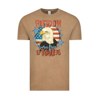 Vintage Coffee freedom born free tour 1776 Vintage Tee - MaliasSmallBusiness