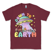 Burgundy down to earth Classic Tee - MaliasSmallBusiness