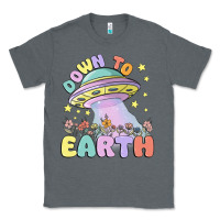 Charcoal Heather down to earth Classic Tee - MaliasSmallBusiness