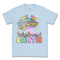 Dusty Blue down to earth Classic Tee - MaliasSmallBusiness