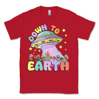 Red down to earth Classic Tee - MaliasSmallBusiness