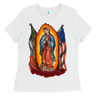 White our lady Ladies Tee - RacoonDesign