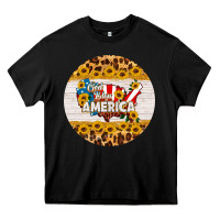 God Bless America Round Coaster Heavy Core Tee | Teevron