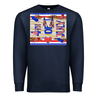 Navy 4 th of july Premium Sweatshirt - TumblerDesignByShophia