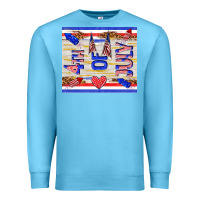 Ocean Blue 4 th of july Premium Sweatshirt - TumblerDesignByShophia