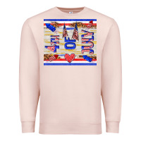 Pale Pink 4 th of july Premium Sweatshirt - TumblerDesignByShophia