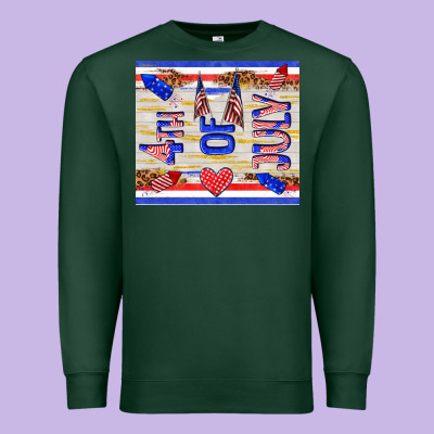 4 Th Of July Premium Sweatshirt Designed By Tumblerdesignbyshophia