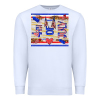 White 4 th of july Premium Sweatshirt - TumblerDesignByShophia