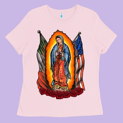 Our Lady Ladies Tee Designed By Racoondesign