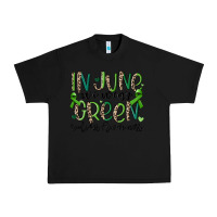 Black in june we wear green scoliosis awareness Urban Heavy Tee - MaliasSmallBusiness