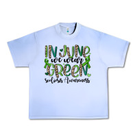 Grape Ice in june we wear green scoliosis awareness Urban Heavy Tee - MaliasSmallBusiness