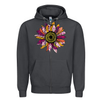 Smoke Sunflower Zipper Hoodie - Bettercallsaul