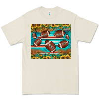 Bone football turquoise sunflower Premium Tee - JahusDesignShop