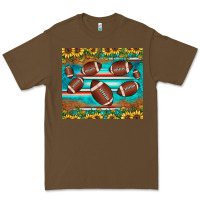 Cacao football turquoise sunflower Premium Tee - JahusDesignShop