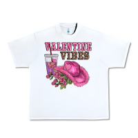 White valentines day valentine vıbes Urban Heavy Tee - AdoDesignShop