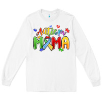 White autism mama Long Sleeve Tee - MaliasSmallBusiness