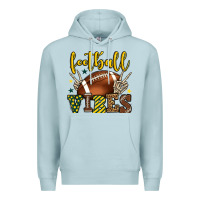 Blue Mist Football vibes yellow and green team color Premium Hoodie - HowdyJamesFarm