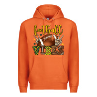 Carrot Football vibes yellow and green team color Premium Hoodie - HowdyJamesFarm
