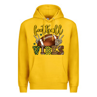 Lemon Football vibes yellow and green team color Premium Hoodie - HowdyJamesFarm