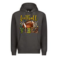 Smoke Football vibes yellow and green team color Premium Hoodie - HowdyJamesFarm