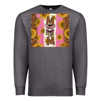 Charcoal Heather skull mom sunflowers Premium Sweatshirt - TumblerDesignByShophia