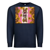 Navy skull mom sunflowers Premium Sweatshirt - TumblerDesignByShophia