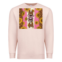 Pale Pink skull mom sunflowers Premium Sweatshirt - TumblerDesignByShophia