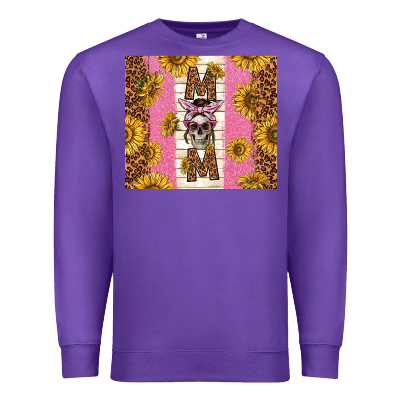 Skull Mom Sunflowers Premium Sweatshirt by TumblerDesignByShophia | Teevron