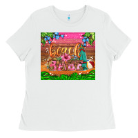 White beach babe Ladies Tee - HRA Design Shop