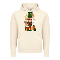 Vintage Artic Christmas Nutcracker Vintage Hoodie - NancyCooperArtShop