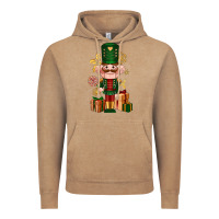 Vintage Coffee Christmas Nutcracker Vintage Hoodie - NancyCooperArtShop