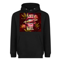 Black flower girl Heavyweight Hoodie - TumblerDesignByShophia