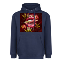 Navy flower girl Heavyweight Hoodie - TumblerDesignByShophia