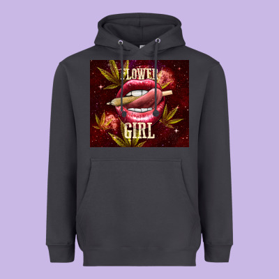 Flower Girl Heavyweight Hoodie Designed By Tumblerdesignbyshophia