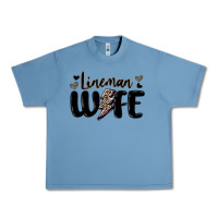 Pebble Blue lineman wife Urban Heavy Tee - MaliasSmallBusiness