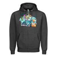 Charcoal Heather Happy Fall YALL Pumpkin Truck Shirt Zipper Hoodie - Bettercallsaul