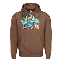 Chestnut Happy Fall YALL Pumpkin Truck Shirt Zipper Hoodie - Bettercallsaul