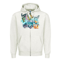 Oatmeal Heather Happy Fall YALL Pumpkin Truck Shirt Zipper Hoodie - Bettercallsaul