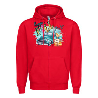 Red Happy Fall YALL Pumpkin Truck Shirt Zipper Hoodie - Bettercallsaul