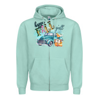 Seafoam Happy Fall YALL Pumpkin Truck Shirt Zipper Hoodie - Bettercallsaul