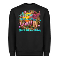 Black heres your one chance fancy Heavyweight Sweatshirt - NancyCooperArtShop