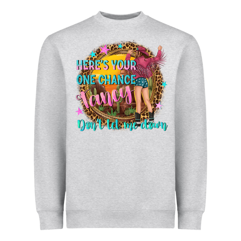 Heres Your One Chance Fancy Heavyweight Sweatshirt by NancyCooperArtShop | Teevron