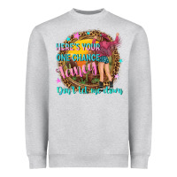 Heather Grey heres your one chance fancy Heavyweight Sweatshirt - NancyCooperArtShop